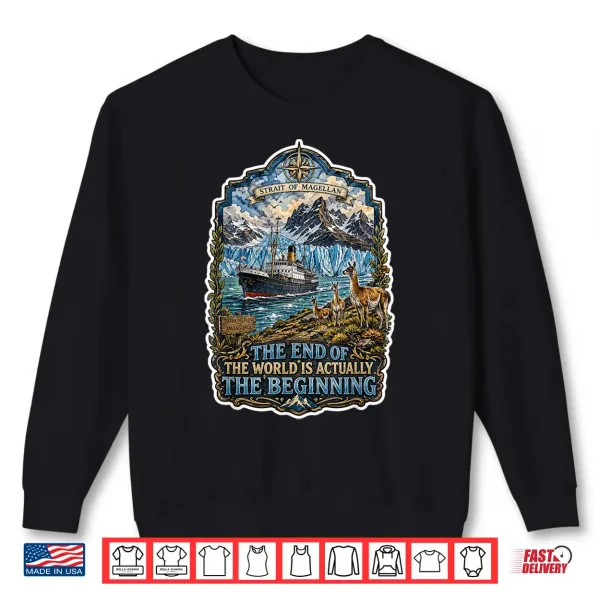 Sweatshirt Cruise Historic Exploration Strait Of Magellan Vintage Shirt