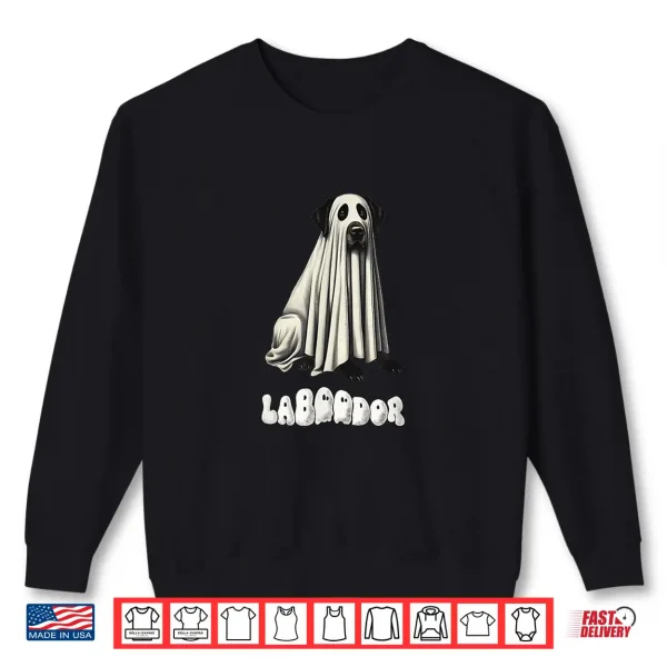 Sweatshirt Cute Black Labrador Retriever Halloween Ghost LaBOOdor Lab Shirt