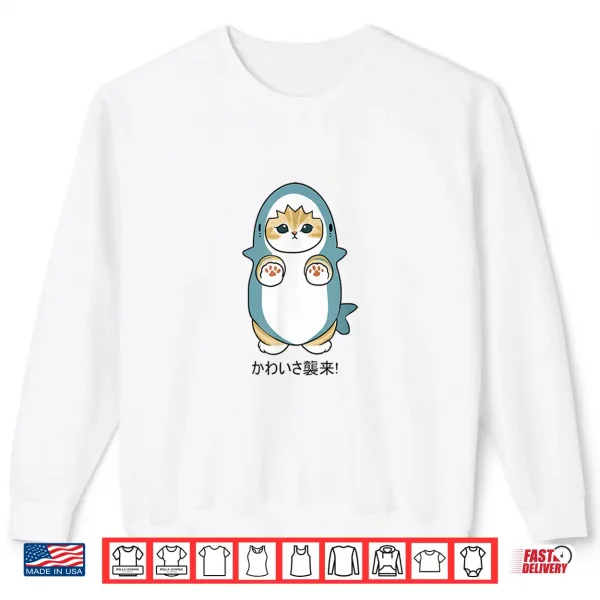Sweatshirt Cute Cat Shark Irresistibly Adorable Cat in a Shark Costume Shirt