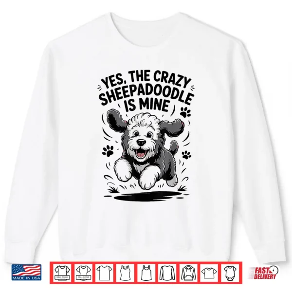 Sweatshirt Cute Cross Mix Breed Dog Funny Pet Owner Cute Sheepadoodle Shirt