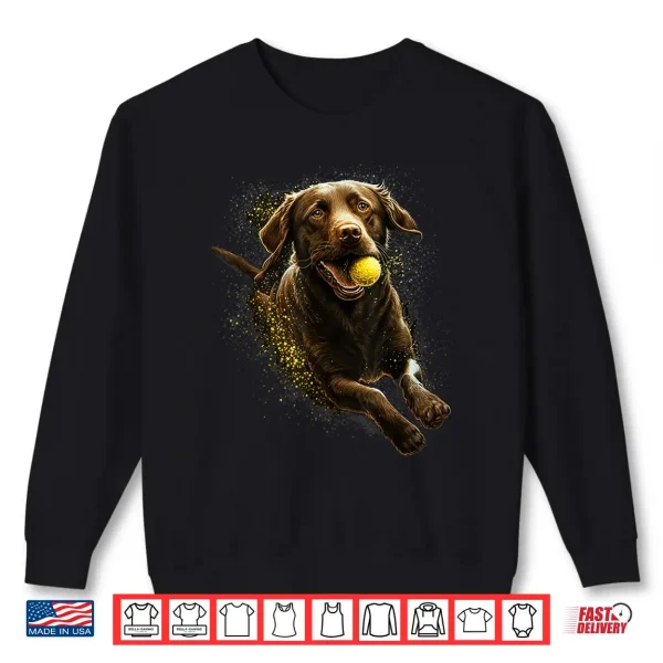 Sweatshirt Cute brown Labrador Dog on brown Labrador Retriever Lover Shirt