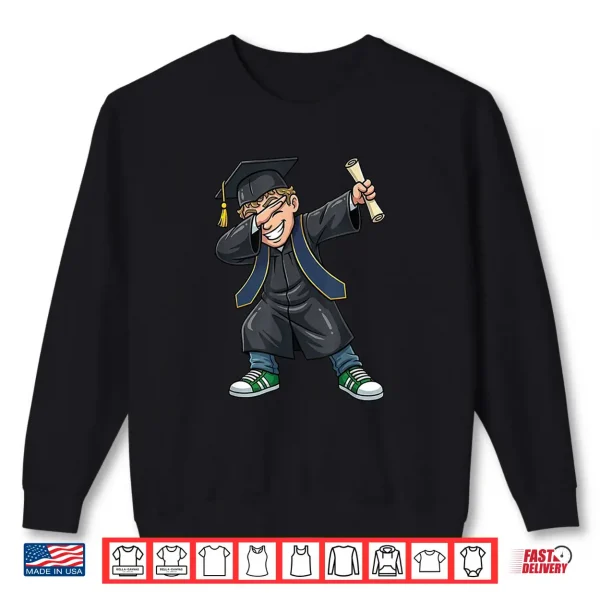 Sweatshirt Dabbing Boy Graduation Class of 2026 Funny Graduate Senior Shirt