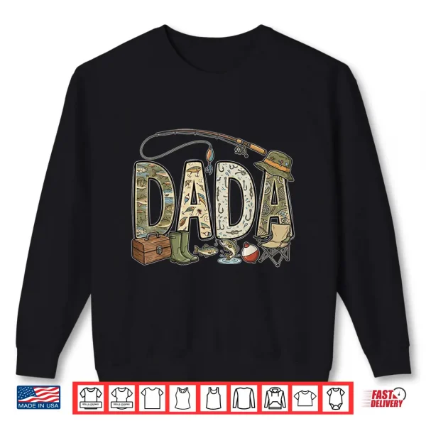 Dada Of The Big One Fishing O Fish Ally 1St Birthday Family Shirt 2 Sweatshirt Dada of The Big One Fishing O Fish Ally 1st Birthday Family Shirt