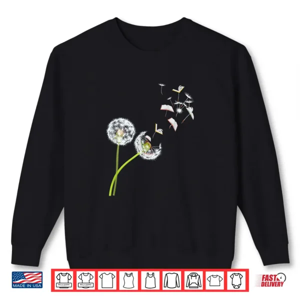 Sweatshirt Dandelion Book Lover Gift Idea Bibliophile Reading Shirt