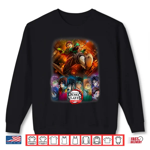 Sweatshirt Demon Slayer Infinity Castle Tanjiro Anime Group Poster Shirt