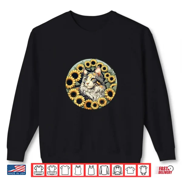 Sweatshirt Dilute Calico Maine Coon cat Shirt