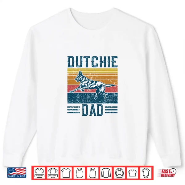 Sweatshirt Dog Cool Dutchie Dad German Vintage Dutch Shepherd Dad Shirt