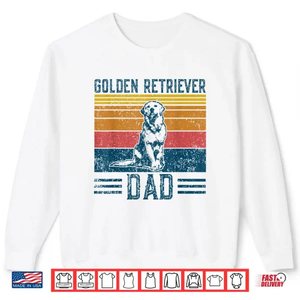 Sweatshirt Dog Golden Dad Vintage Golden Retriever Dad Shirt