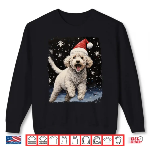 Sweatshirt Dog Vintage Poodle Christmas Shirt