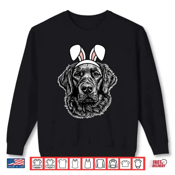 Sweatshirt Easter Dog Cute Spring Golden Retriever Bunny Ears Fur Baby Shirt