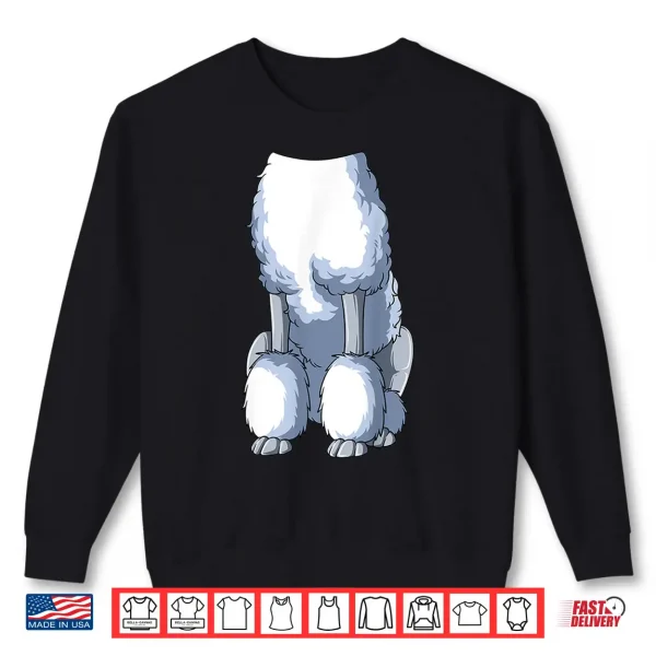 Sweatshirt Easy Poodle Costume Poodle Body Headless Poodle Costume Shirt