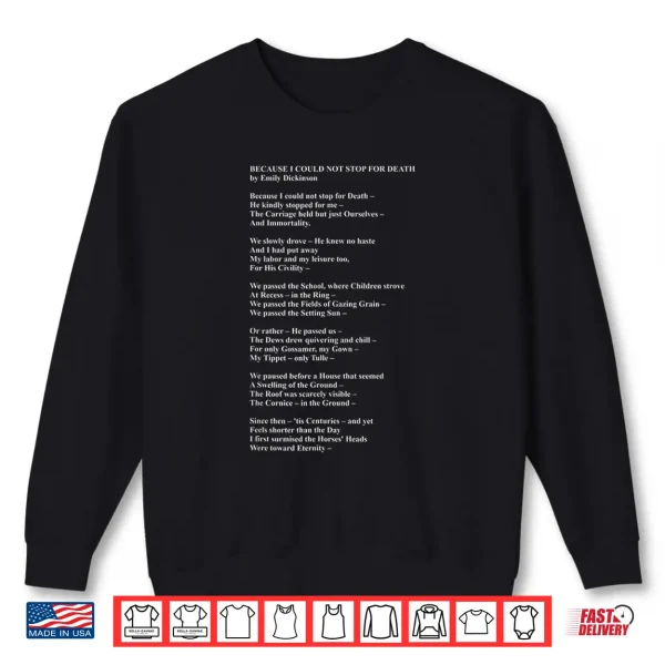 Sweatshirt Emily Dickinson Fan Poetry Reader Gift Poem Writer Shirt