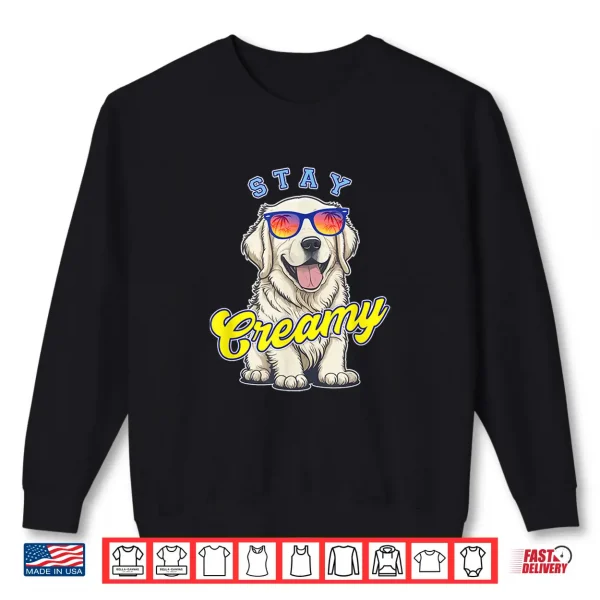 Sweatshirt English Cream Golden Retriever Funny ECGR Puppy Stay Creamy Shirt