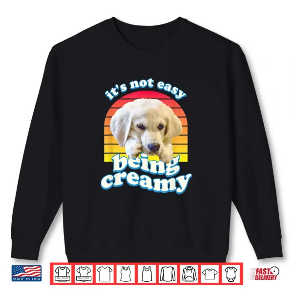 Sweatshirt English Cream Golden Retriever Funny ECGR Puppy Vintage 80s Shirt