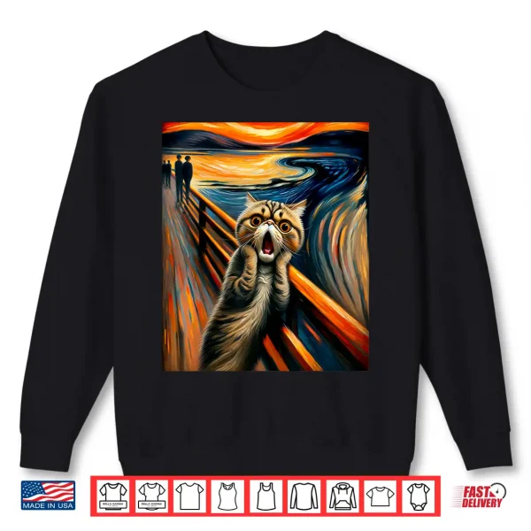 Sweatshirt Expressionist Artsy Artistic Exotic Shorthair Cat Shirt