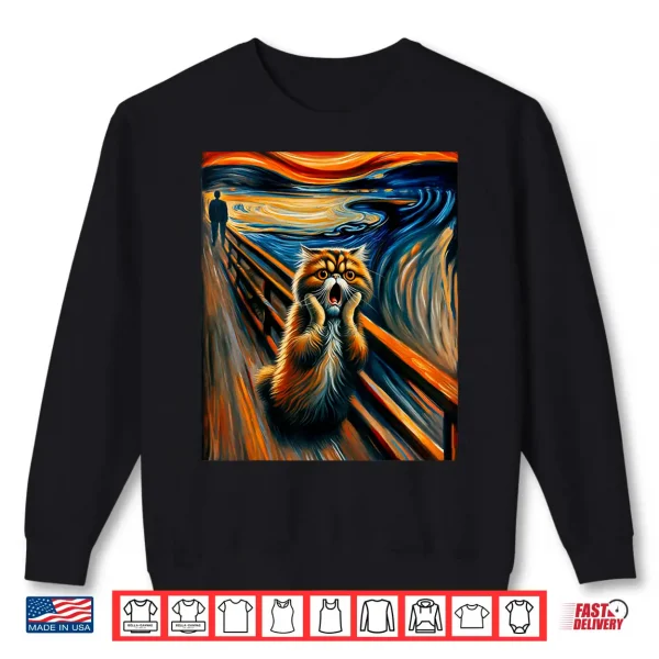 Sweatshirt Expressionist Artsy Persian Cat Artistic Persian Cat Shirt