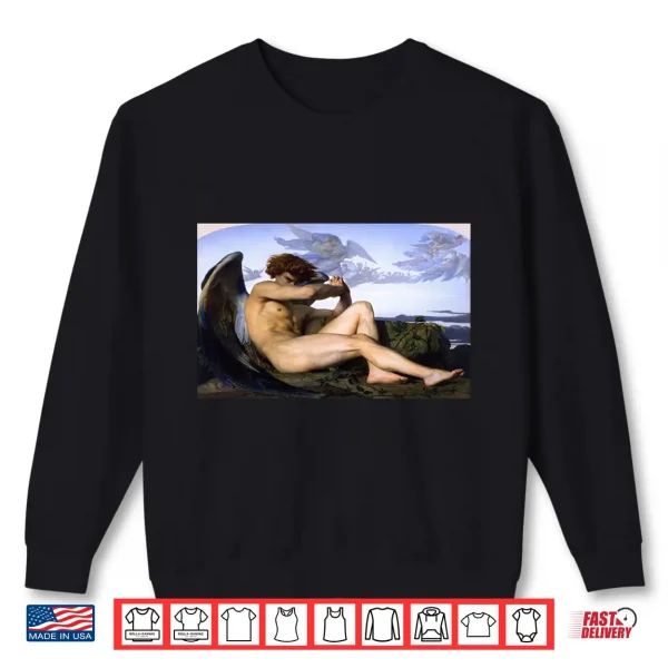 Sweatshirt Fallen Angel Alexandre Cabanel Christian Religious Shirt