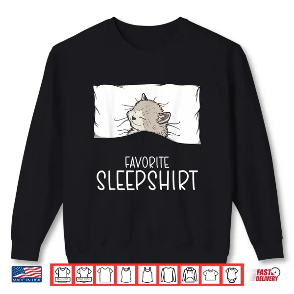 Sweatshirt Favorite Ragdoll Cat Pajamas Napping Kitten Pajama Shirt