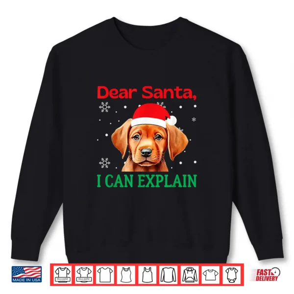 Sweatshirt Fox Red Lab Christmas Santa Labrador Retriever Shirt