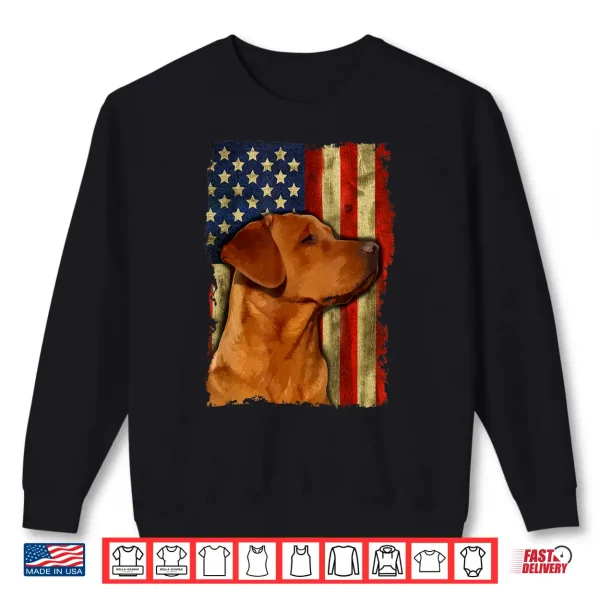Sweatshirt Fox Red Labrador Retriever USA Fox Red Labrador Dog Lover Shirt