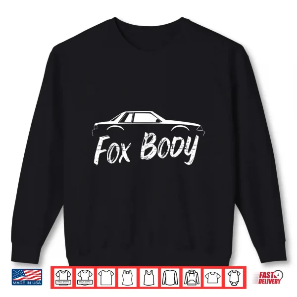 Sweatshirt Foxbody Notchback 5.0 American Stang Muscle Car Notch Gift Shirt