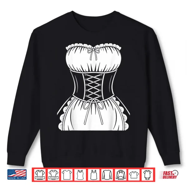 Sweatshirt French Maid Shirt Adult Men Women Anime Cosplay Costume Shirt 2
