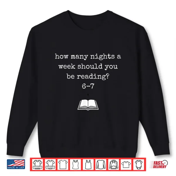 Sweatshirt Funny 67 Meme Book Lover Reading Humor Bookworms Slang Shirt