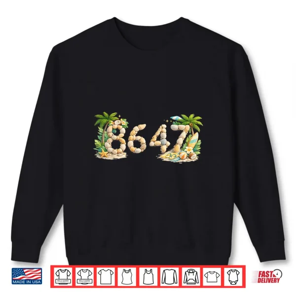 Sweatshirt Funny 86 47 8647 Summer Beach Seashells Sea Shells Shirt