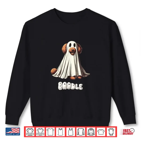 Sweatshirt Funny Boodle Brown Poodle Halloween Ghost Spooky Dog Mom Shirt