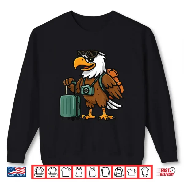 Sweatshirt Funny Eagle Tourist Birds Animals Lover Eagle Backpacking Shirt