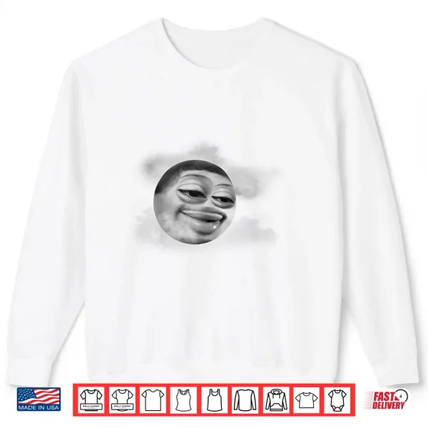 Sweatshirt Funny Flight Reacts Moon Face Meme Shirt