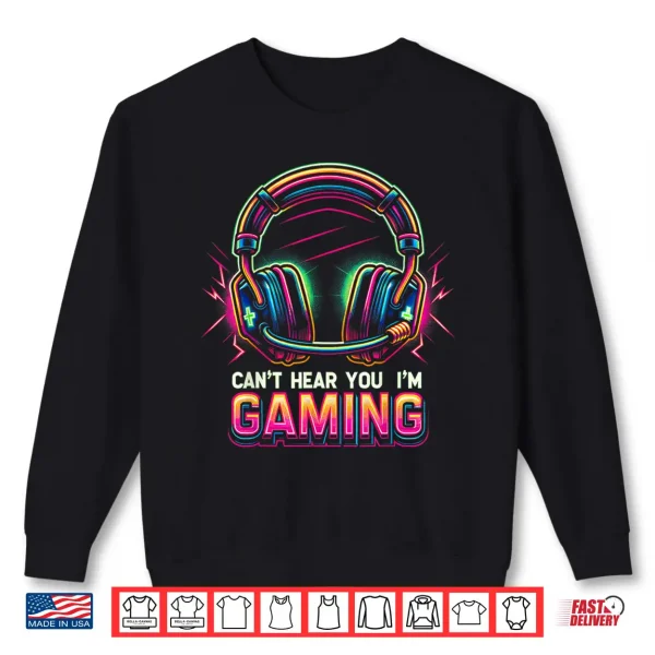 Sweatshirt Funny Gamer Shirt for Boys Teens Men Video Gaming Graphic Shirt