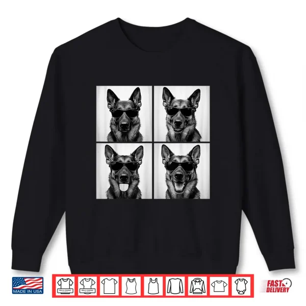 Sweatshirt Funny German Shepherd Lover Cute GSD Dog Photo Booth Shirt