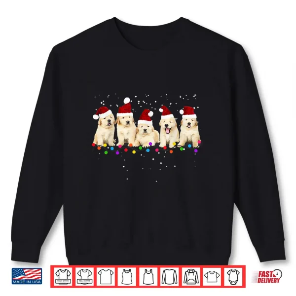 Sweatshirt Funny Golden Retriever Christmas Sweater Shirt Puppy Dog Shirt
