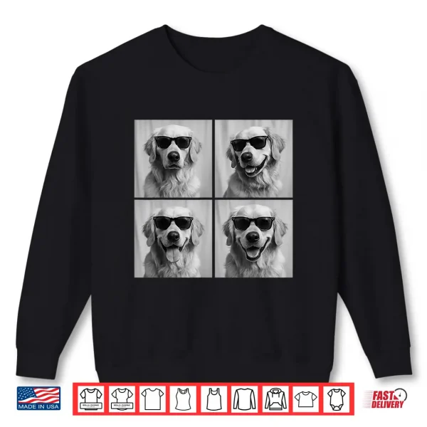 Sweatshirt Funny Golden Retriever Lover Cute Golden Dog Photo Booth Shirt