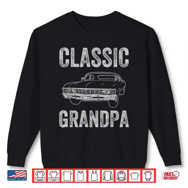 Sweatshirt Funny Grandpa Classic Car Graphic Grandpas With Classic Cars Shirt