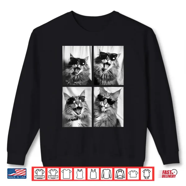 Sweatshirt Funny Maine Coon Cat Lover Cute Kitten Sunglasses Pet Feline Shirt