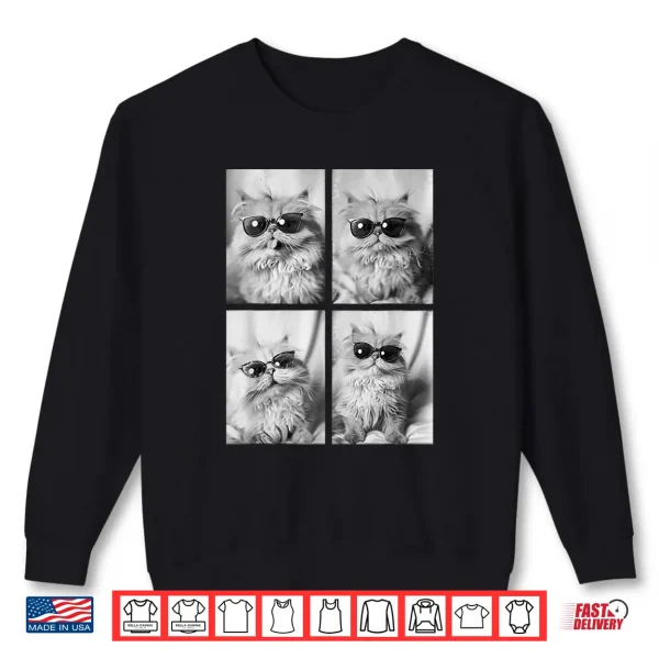 Sweatshirt Funny Persian Cat Lover Cute Kitten Sunglasses Pet Feline Shirt