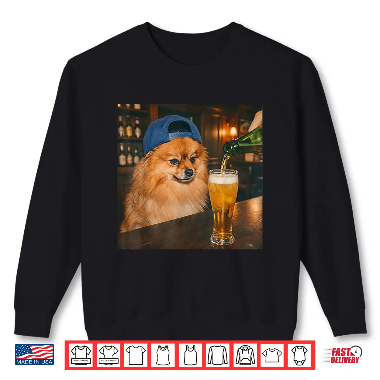 Funny Pomeranian Drinking Beer Meme For Men Women Shirt Funny Pomeranian Drinking Beer Meme For Men Women Shirt