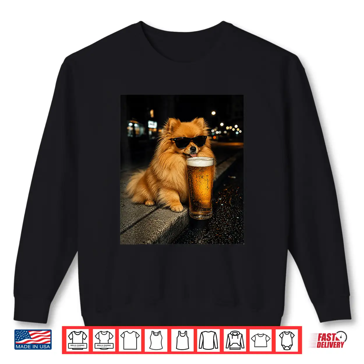 Funny Pomeranian Drinking Beer Vintage Dog Lover Meme Humor Shirt Funny Pomeranian Drinking Beer Vintage Dog Lover Meme Humor Shirt