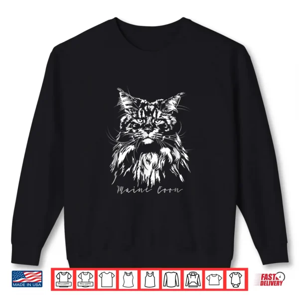 Sweatshirt Funny Proud Maine Coon Cat Lover Shirt