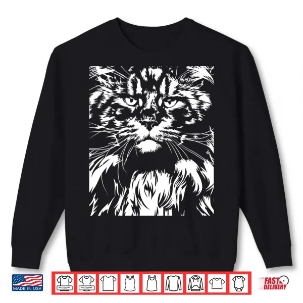 Sweatshirt Funny Proud Maine Coon big cat Shirt gift