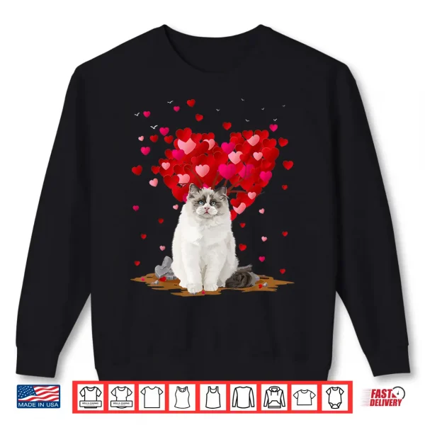 Sweatshirt Funny Ragdoll Cat Animal Lover Ragdoll Cat Valentines Day Shirt
