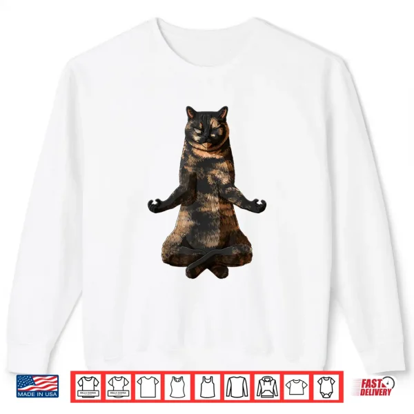 Sweatshirt Funny Yoga Cat Tortie British Shorthair Shirt