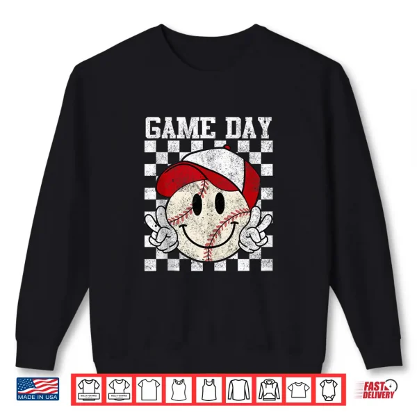 Sweatshirt Game Day Vibes Baseball Shirt Girls Mothers Baseball Life Shirt