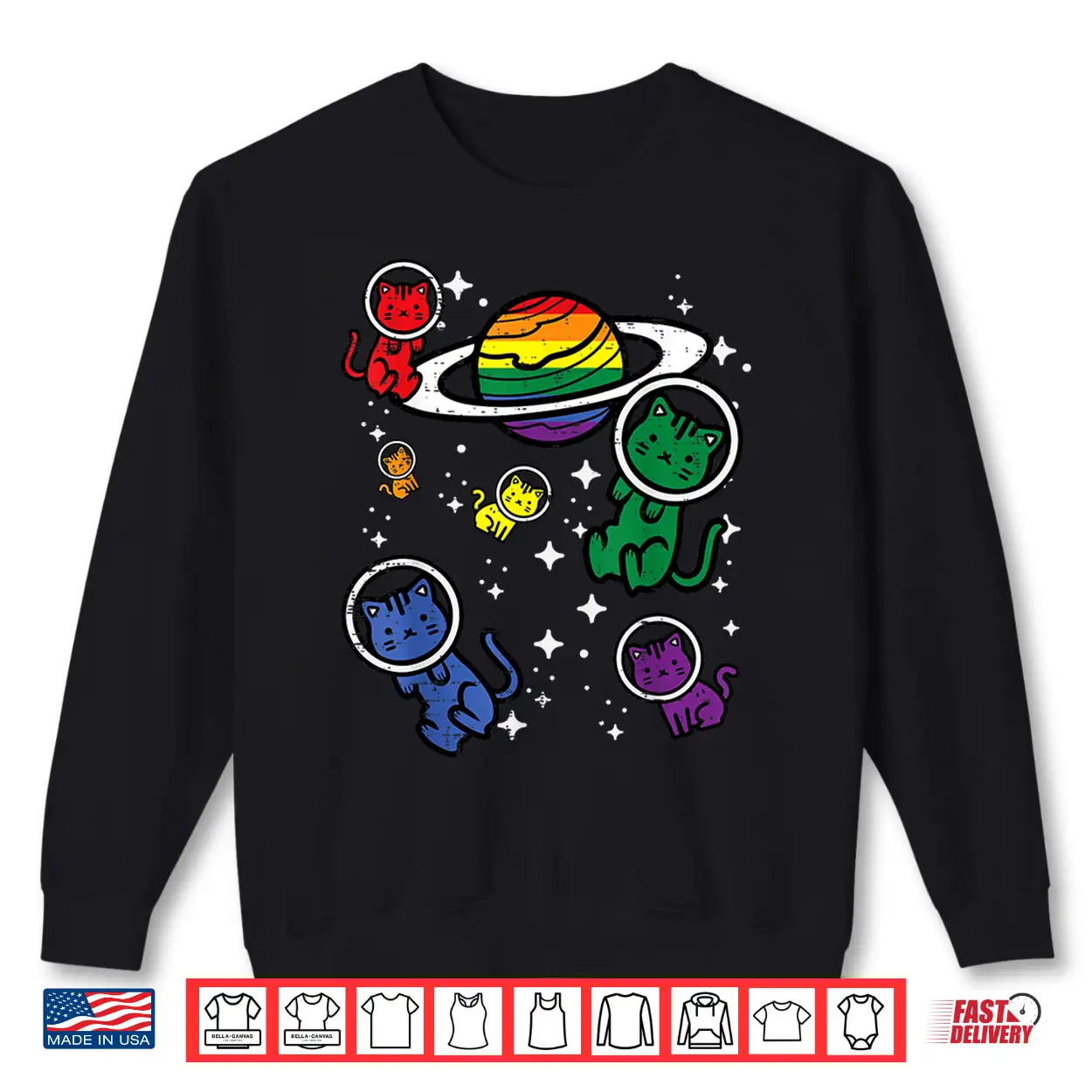Gay Cats In Space Rainbow Pride Month Lgbtq Ally Women Girls Shirt Gay Cats In Space Rainbow Pride Month Lgbtq Ally Women Girls Shirt