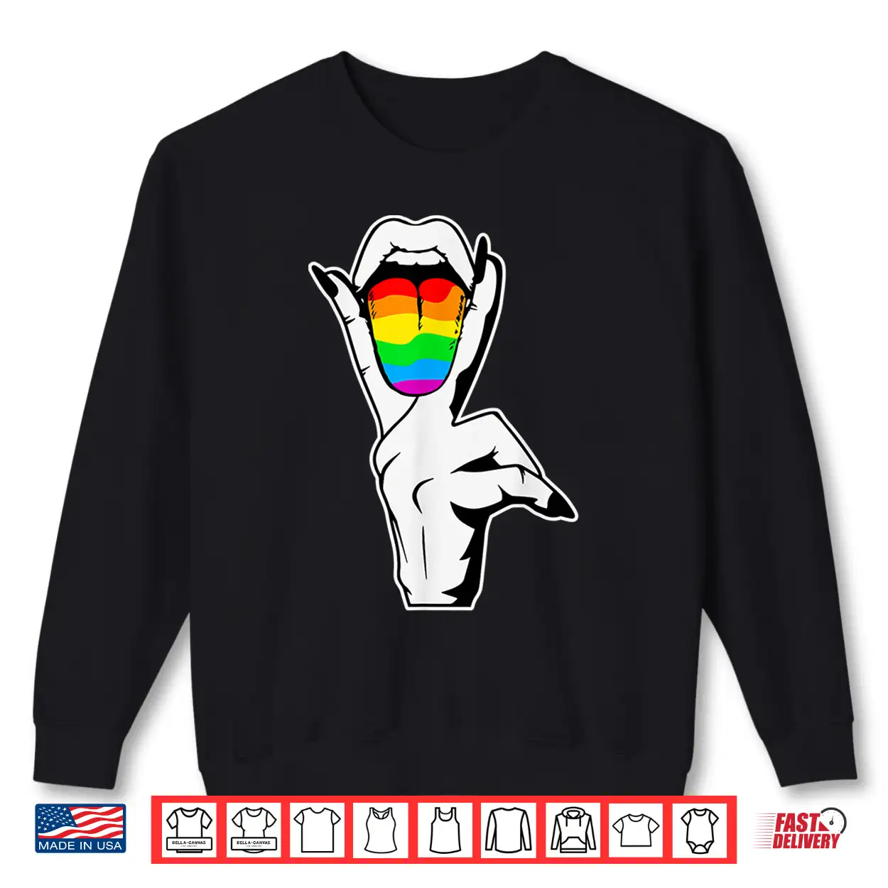 Gay Pride Lgbt Lesbian Tongue Rainbow Shirt Gay Pride Lgbt Lesbian Tongue Rainbow Shirt