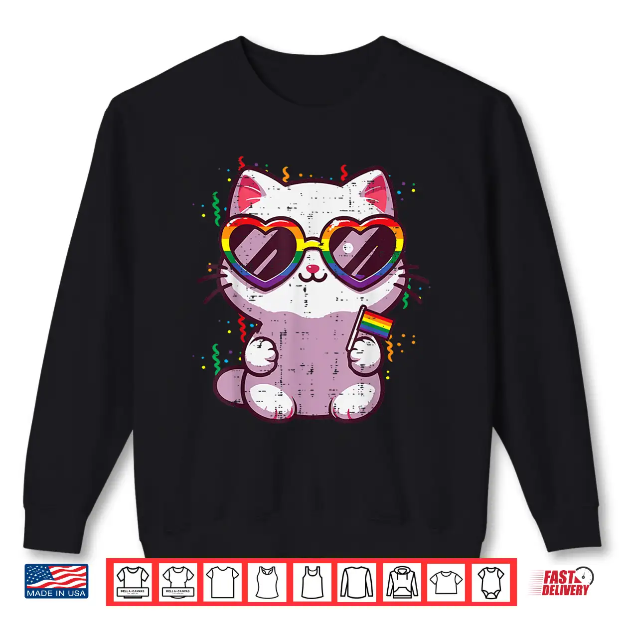 Gay Pride Month Cat Kitten Lgbtq Ally Rainbow Flag Men Women Shirt Gay Pride Month Cat Kitten Lgbtq Ally Rainbow Flag Men Women Shirt