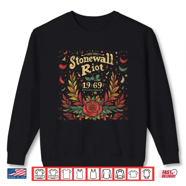 Sweatshirt Gay Pride Month Rainbow Flag Stonewall Riot 1969 LGBTQ Shirt