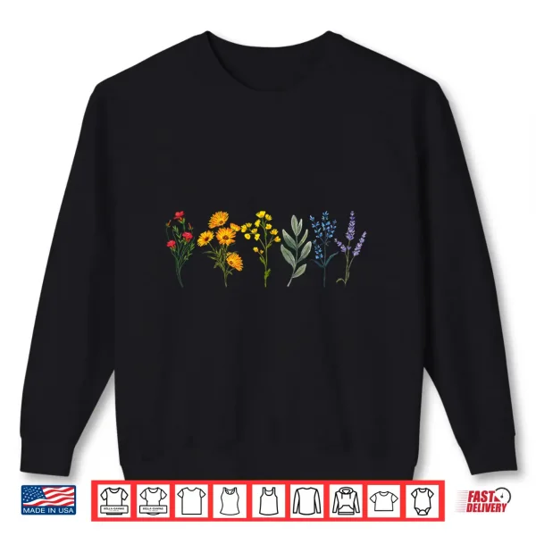 Sweatshirt Gay Pride Wildflowers LGBTQ Month Rainbow Flowers Pride Shirt